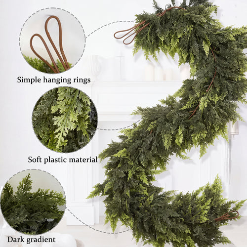 MerryMantel™ Real-Touch Cedar Garland