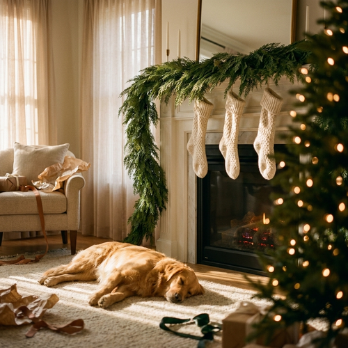 MerryMantel™ Real-Touch Cedar Garland